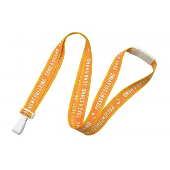 Anti-Bullying, 5/8"(16mm) Breakaway Lanyard with Wide Plastic Hook 100 Pack